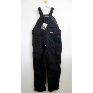NEW! RefrigiWear Men's Insulated Bib Overalls Black SZ XL